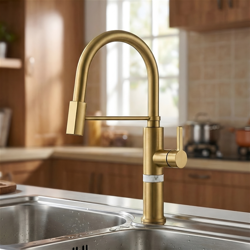 Brushed Gold Kitchen